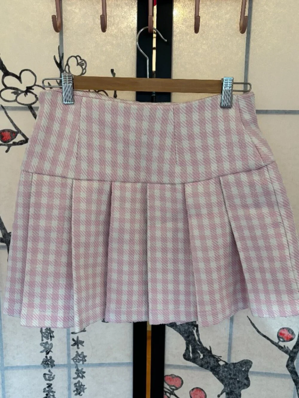 AQUA Gingham Blazer & Skirt Matching Set Size Small